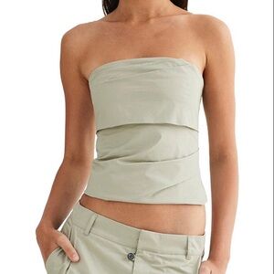 NWT Lioness Smokeshow Strapless Top: XS Sage
